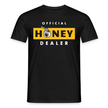 Beekeeper honey seller, bee protection apiary bees - Men's T-Shirt - black - Front - AI Model Male 178 light (178cm)