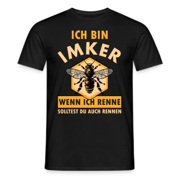 Imker Honig Verkäufer, Bienenschutz Imkerei Bienen - Männer T-Shirt - Schwarz - Vorne - AI Model Male 178 light (178cm)