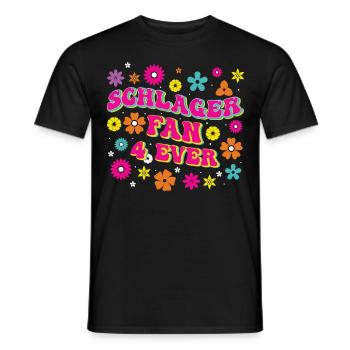 Volksmusik Party Dorffest Ouftit Deutsche Schlager - Männer T-Shirt - Schwarz - Vorne - AI Model Male 178 light (178cm)