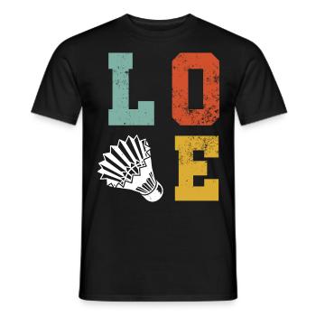 Federball Badminton - T-shirt homme - noir - Devant - AI Model Male 178 light (178cm)