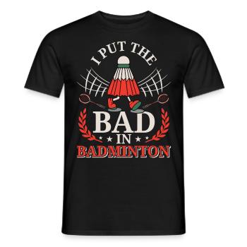 Federball Badminton - T-shirt homme - noir - Devant - AI Model Male 178 light (178cm)