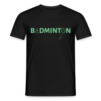 Federball Badminton - T-shirt homme - noir - Devant - AI Model Male 178 light (178cm)