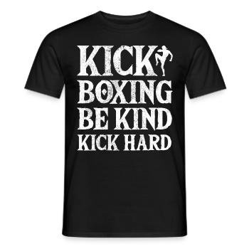Kickboxer Arts Martiaux Kickboxing Kickboxen - T-shirt homme - noir - Devant - AI Model Male 178 light (178cm)