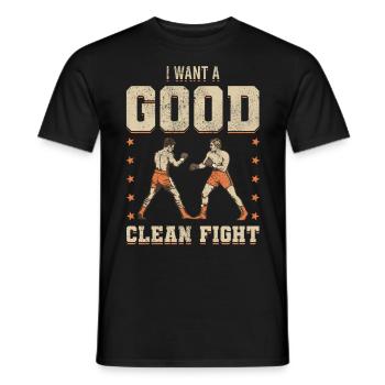 Kickboxer Arts Martiaux Kickboxing Kickboxen - T-shirt homme - noir - Devant - AI Model Male 178 light (178cm)