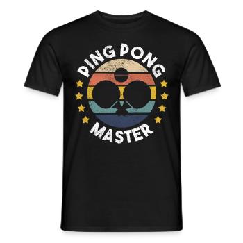 Table Tennis Ping Pong Player Club Club Outfit! - T-shirt homme - noir - Devant - AI Model Male 178 light (178cm)