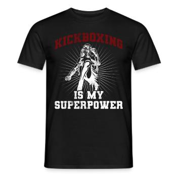 Kickboxer Arts Martiaux Kickboxing Kickboxen - T-shirt homme - noir - Devant - AI Model Male 178 light (178cm)
