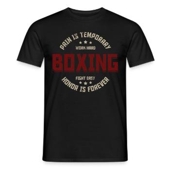 Boxen Arts Martiaux Boxe Boxe Club Boxer - T-shirt homme - noir - Devant - AI Model Male 178 light (178cm)