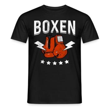 Boxen Martial Arts Boxing Box Club Boxer - Männer T-Shirt - Schwarz - Vorne - AI Model Male 178 light (178cm)