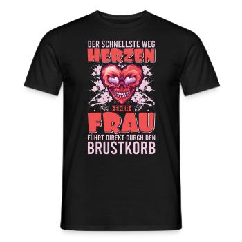 Zombie Horror Horror Film Festival + Halloween - Men's T-Shirt - black - Front - AI Model Male 178 light (178cm)