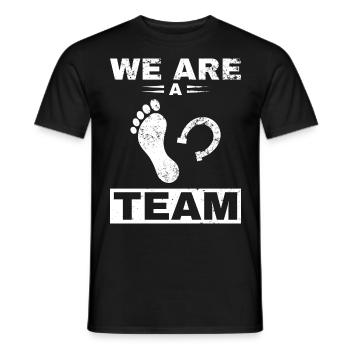 Pferd Reiter Reiten Pferde Liebe - Männer T-Shirt - Schwarz - Vorne - AI Model Male 178 light (178cm)
