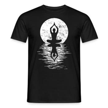 Yogi Yogini Gesundheits Meditation Outfits Girls - Männer T-Shirt - Schwarz - Vorne - AI Model Male 178 light (178cm)