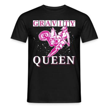 Motocross Enduro, Motocyclette Femme, Motobike Girl - T-shirt homme - noir - Devant - AI Model Male 178 light (178cm)