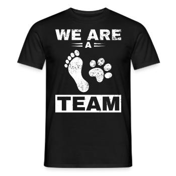 Dog, best fairy dog owner man, woman dogs - Men's T-Shirt - black - Front - AI Model Male 178 light (178cm)
