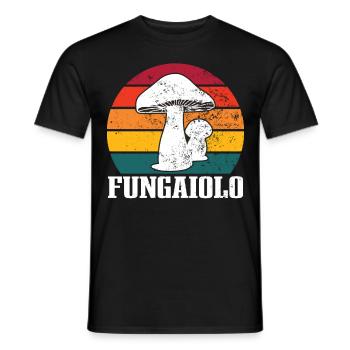 Champignons Champignons Porcines Champignons Collectionneurs Chanterelles - T-shirt homme - noir - Devant - AI Model Male 178 light (178cm)