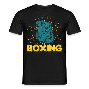 Boxen Martial Arts Boxing Box Club Boxer - Men's T-Shirt - black - Front - AI Model Male 178 light (178cm)