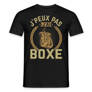 Boxen Martial Arts Boxing Box Club Boxer - Men's T-Shirt - black - Front - AI Model Male 178 light (178cm)