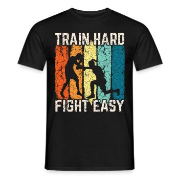 Boxen Martial Arts Boxing Box Club Boxer - Men's T-Shirt - black - Front - AI Model Male 178 light (178cm)