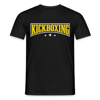 Kickboxer Arts Martiaux Kickboxing Kickboxen - T-shirt homme - noir - Devant - AI Model Male 178 light (178cm)