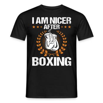 Boxen Martial Arts Boxing Box Club Boxer - Men's T-Shirt - black - Front - AI Model Male 178 light (178cm)