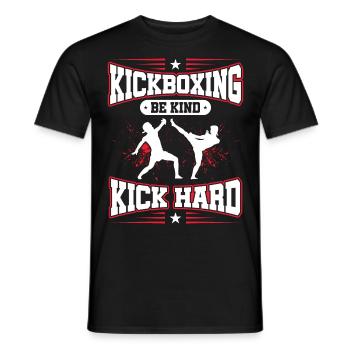 Kickboxer Martial Arts Kickboxing Kickboxen - Männer T-Shirt - Schwarz - Vorne - AI Model Male 178 light (178cm)