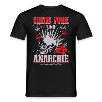 Punk Rock Pogo Anarchy Punks Punk Rocker Punk - Men's T-Shirt - black - Front - AI Model Male 178 light (178cm)