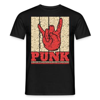 Punk Rock Pogo Anarchy Punks Punk Rocker Punk - Men's T-Shirt - black - Front - AI Model Male 178 light (178cm)