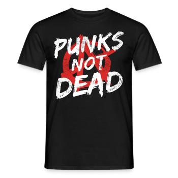 Punk Rock Pogo Anarchy Punks Punk Rocker Punk - Men's T-Shirt - black - Front - AI Model Male 178 light (178cm)