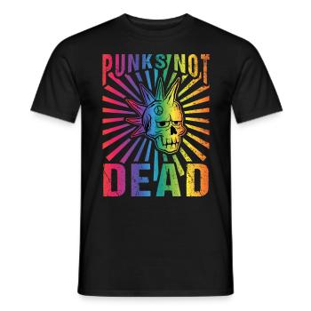 Punk Rock Pogo Anarchie Punks Punk Rocker Punk - T-shirt homme - noir - Devant - AI Model Male 178 light (178cm)