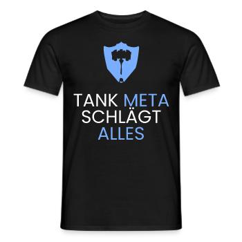 Tank Meta gewinnt - Männer T-Shirt - Schwarz - Vorne - AI Model Male 178 light (178cm)