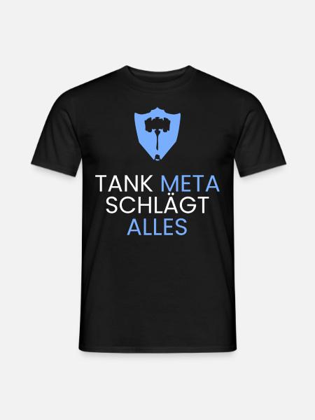 Tank Meta gewinnt - Männer T-Shirt - Schwarz
