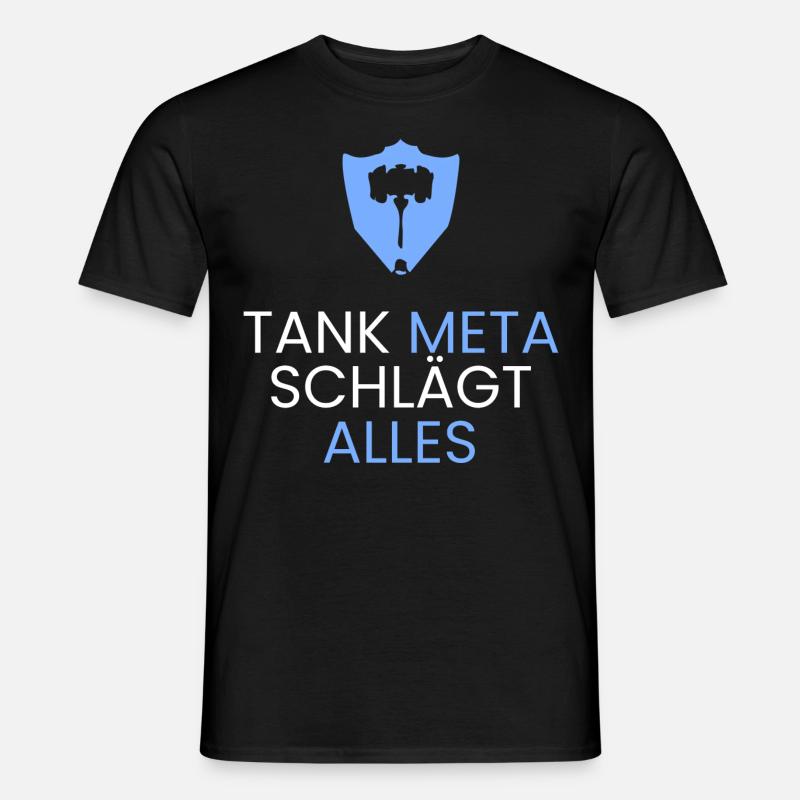 Tank Meta gewinnt - Männer T-Shirt - Schwarz