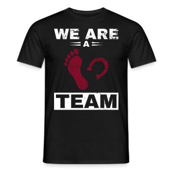 Pferd Reiter Reiten Pferde Liebe - Männer T-Shirt - Schwarz - Vorne - AI Model Male 178 light (178cm)