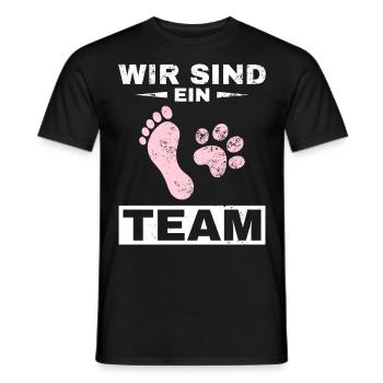 Dog, best fairy dog owner man, woman dogs - Men's T-Shirt - black - Front - AI Model Male 178 light (178cm)