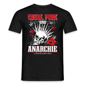 Punk Rock Pogo Anarchy Punks Punk Rocker Punk - Men's T-Shirt - black - Front - AI Model Male 178 light (178cm)
