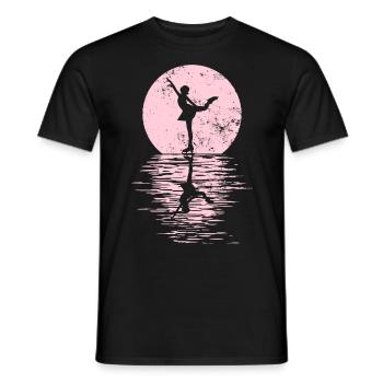 Figure Skating Club Girl Figure Skating - Men's T-Shirt - black - Front - AI Model Male 178 light (178cm)