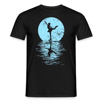 Figure Skating Club Girl Figure Skating - Men's T-Shirt - black - Front - AI Model Male 178 light (178cm)