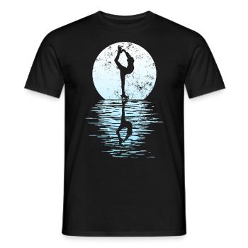 Figure Skating Club Girl Figure Skating - Men's T-Shirt - black - Front - AI Model Male 178 light (178cm)