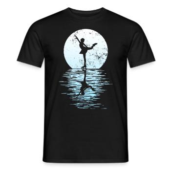 Figure Skating Club Girl Figure Skating - Men's T-Shirt - black - Front - AI Model Male 178 light (178cm)