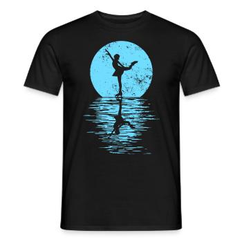 Figure Skating Club Girl Figure Skating - Men's T-Shirt - black - Front - AI Model Male 178 light (178cm)