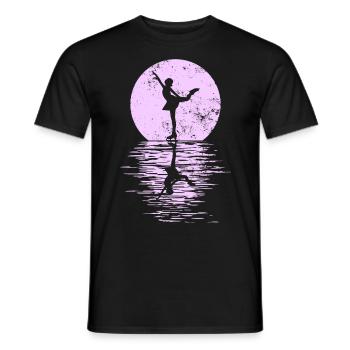 Figure Skating Club Girl Figure Skating - Men's T-Shirt - black - Front - AI Model Male 178 light (178cm)