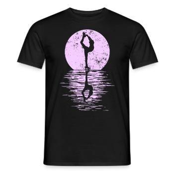 Figure Skating Club Girl Figure Skating - Men's T-Shirt - black - Front - AI Model Male 178 light (178cm)