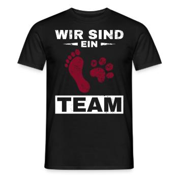 Hund, bester Feund Hundebesitzer Mann, Frau Hunde - Männer T-Shirt - Schwarz - Vorne - AI Model Male 178 light (178cm)