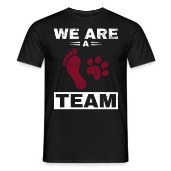 Dog, best fairy dog owner man, woman dogs - Men's T-Shirt - black - Front - AI Model Male 178 light (178cm)