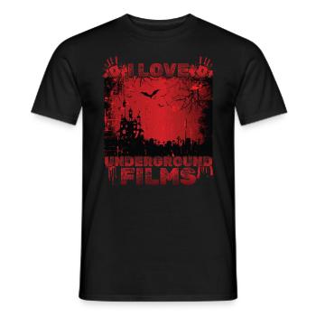 Underground Film, Independent Cinema, Horror - Männer T-Shirt - Schwarz - Vorne - AI Model Male 178 light (178cm)