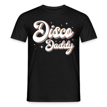 Retro Vintage Daddy 60s 70s 80s 90 Party Costume - Men's T-Shirt - black - Front - AI Model Male 178 light (178cm)