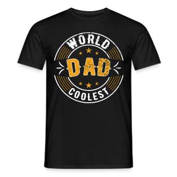 Retro Vintage Daddy 60s 70s 80s 90 Party Costume - Men's T-Shirt - black - Front - AI Model Male 178 light (178cm)