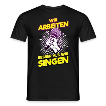 Queen Karaoke Bar, Party, Firmenfeier, Frauen - Männer T-Shirt - Schwarz - Vorne - AI Model Male 178 light (178cm)