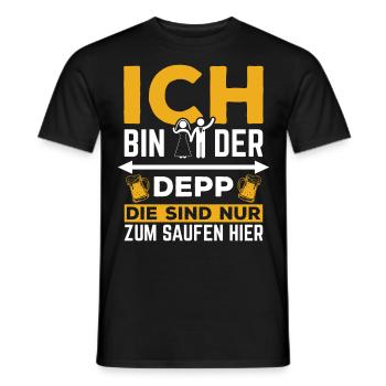 Poltern JGA Mann Bräutigam Junggesellenabschied - Männer T-Shirt - Schwarz - Vorne - AI Model Male 178 light (178cm)