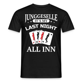 Poltern JGA Mann Bräutigam Junggesellenabschied - Männer T-Shirt - Schwarz - Vorne - AI Model Male 178 light (178cm)