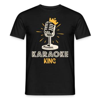 King Karaoke Bar, Party, Firmenfeier Männer Herren - Männer T-Shirt - Schwarz - Vorne - AI Model Male 178 light (178cm)